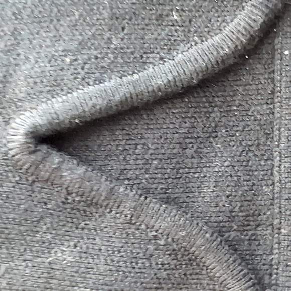 Sweater mini skirt notch at the hem black size L - Picture 7 of 9